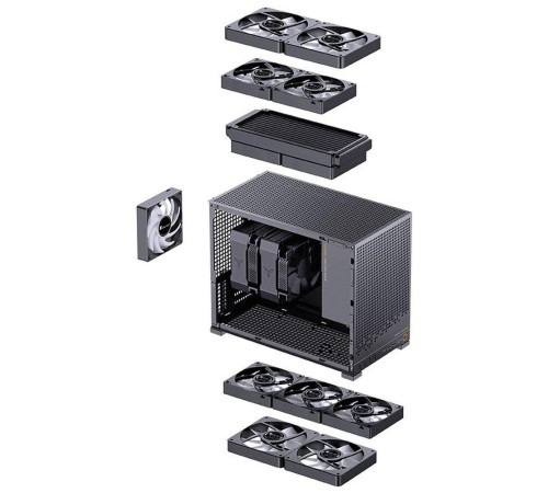 Корпус без блока питания/ Case JONSBO D32 PRO, Mini-Tower, TG, no fan, 2xUSB-A 3.2 + 1xUSB-C 3.2, mATX, mDTX, mITX Black Корпус без блока питания/ Case JONSBO D32 PRO, Mini-Tower, TG, no fan, 2xUSB-A 3.2 + 1xUSB-C 3.2, mATX, mDTX, mITX Black