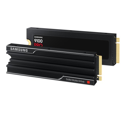 Твердотельный накопитель/ Samsung SSD 9100 PRO, 1000GB, M.2(22x80mm), NVMe 2.0, PCIe 5.0 x4, V-NAND TLC, R/W 14700/13300MB/s, IOPs 1 850 000/2 600 000, TBW 600, DWPD 0.3, with Heatsink (12 мес.) Твердотельный накопитель/ Samsung SSD 9100 PRO, 1000GB, M.2(22x80mm), NVMe 2.0, PCIe 5.0 x4, V-NAND TLC, R/W 14700/13300MB/s, IOPs 1 850 000/2 600 000, TBW 600, DWPD 0.3, with Heatsink (12 мес.)