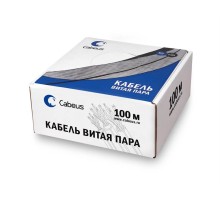 Кабель витая пара Cabeus UTP-4P-Cat.5e-SOLID-LSZH-100 Кабель витая пара UTP (U/UTP), категория 5e, 4 пары (24 AWG), одножильный, оранжевый, LSZH, нг(А)-HF, (100 м)