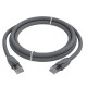 GCR Патч-корд прямой 15.0m UTP кат.6, серый, 24 AWG, ethernet high speed, RJ45, T568B, GCR-52598