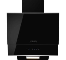 Вытяжка Kuppersberg/ наклонная, 60 см, 600 м3/ч, отвод/рециркуляция, 3 скорости, черный + нерж. сталь