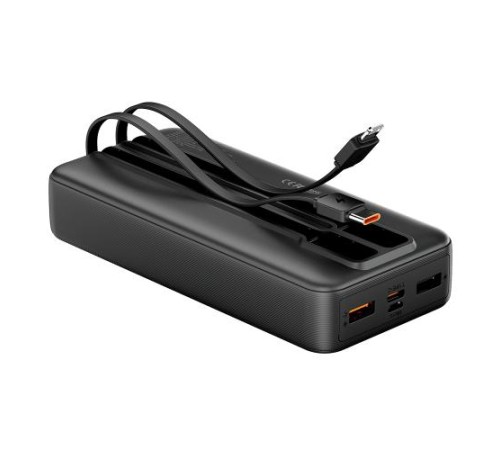 Power Bank Vention 20000mAh(Micro-USB/C/A/A) со встроенными кабелями 22.5W Чёрный с LED Дисплеем, шт. Power Bank Vention 20000mAh(Micro-USB/C/A/A) со встроенными кабелями 22.5W Чёрный с LED Дисплеем, шт.