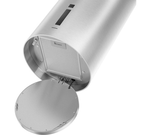 Вытяжка/ Кухонная вытяжка LEE ISLA (sensor) 39 INOX, островная, потолочный монтаж, цилиндрическая, 38 см, 1000 м3/ч, 4 скорости, сенсорное управление, энергоэффективность В, цвет нерж. сталь