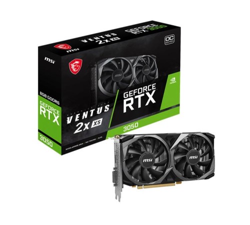 Видеокарта MSI RTX 3050 VENTUS 2X XS 8G OC//RTX 3050, HDMI, DP, 8G, D6 Видеокарта MSI RTX 3050 VENTUS 2X XS 8G OC//RTX 3050, HDMI, DP, 8G, D6