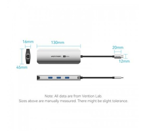Мультифункциональный хаб Vention USB Type C 8 в 1 Мультифункциональный хаб Vention USB Type C 8 в 1