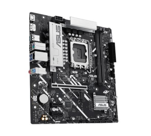 Материнская плата ASUS PRIME B860M-K, LGA1851, B860, 2*DDR5, 4*SATA, 2*M.2, 3*USB 3.2, 3*USB 2.0, 1*PCIx16, 2*PCIx1, DP+HDMI, mATX; 90MB1JT0-M0EAY0