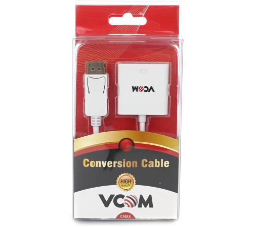 Кабель-переходник/ Кабель-переходник DisplayPort(M) ---> HDMI(F) 0.1m VCOM <CG553> Кабель-переходник/ Кабель-переходник DisplayPort(M) ---> HDMI(F) 0.1m VCOM <CG553>