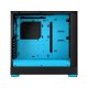 Корпус ПК без блока питания/ Case Fractal Design Pop Air RGB Cyan Core TG Clear Tint, Midi-Tower, 3x120mm RGB, 2xUSB-A 3.2 ATX, mATX, mITX Black/Cyan