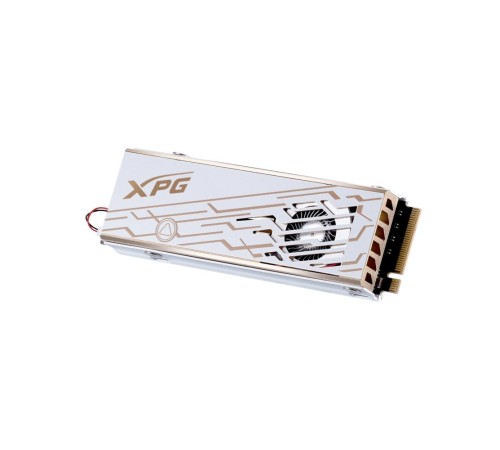 Твердотельный накопитель/ ADATA SSD XPG MARS 980 PRO, 1000GB, M.2(22x80mm), NVMe, PCIe 5.0 x4, 3D NAND, R/W 14000/10000MB/s, IOPs 1 600 000/1 650 000, TBW 740, DWPD 0.4, with Heat Sink (5 лет)