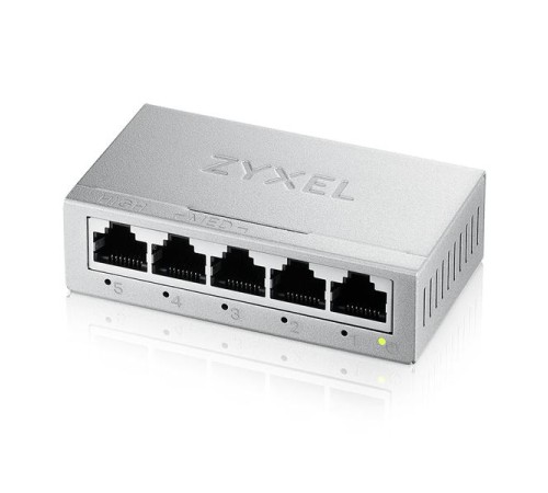 Коммутатор Коммутатор Zyxel GS-105B v5, 5 портов 1000 Мбит/с, настольный, металлический корпус