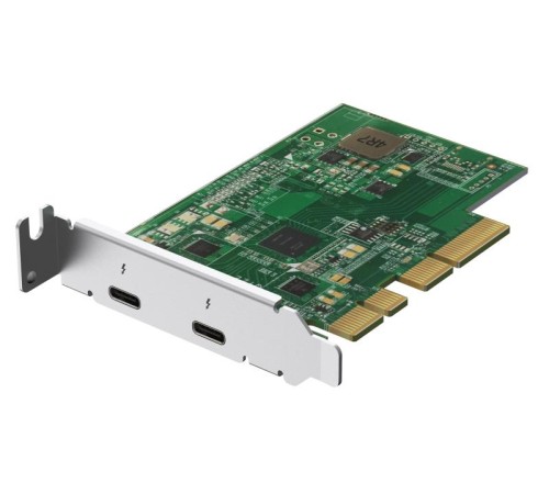 Карта расширения/ QNAP QXP-T32P Dual Port Thunderbolt 3 Adapter, 2 Thunderbolt (USB Type-C) PCIe Gen3 x4