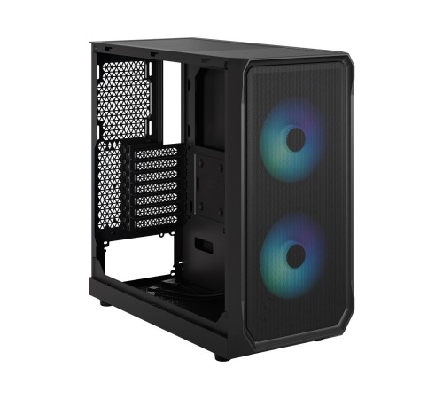 Корпус ПК без блока питания/ Case Fractal Design Focus 2 RGB, Midi-Tower, 2x140mm RGB, 2xUSB-A 3.2 ATX, mATX, mITX Black