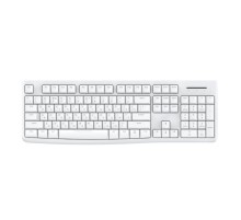 Клавиатура проводная Dareu LK185 White (белый), мембранная, 104 клавиши, EN/RU, 1,8м, размер 440x147x22мм (Мятая упаковка)