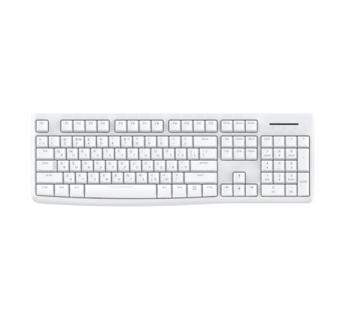 Клавиатура проводная Dareu LK185 White (белый), мембранная, 104 клавиши, EN/RU, 1,8м, размер 440x147x22мм (Мятая упаковка)