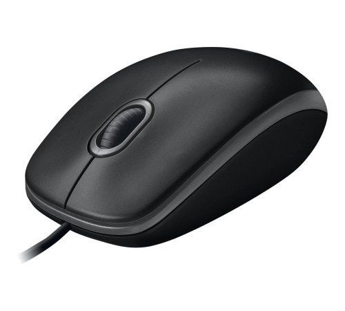 Мышь/ Logitech Optical Mouse B100  Black USB   OEM
