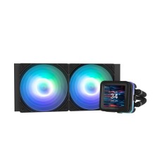 Система водяного охлаждения Zalman CPU Liquid Cooler 240mm, ARGB, LCD Display, black