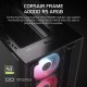 Корпус без блока питания/ Case Corsair Frame 4000D RS ARGB, Midi-Tower, TG, 3x120mm ARGB, 2xUSB-A 3.2, 1xUSB 3.2 Type-C, E-ATX, ATX, mATX, mITX Black