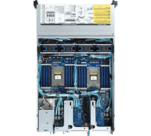 Серверная платформа Gigabyte R282-Z92 - 2U, 2*Socket SP3 (AMD EPYC 7002), 32*DDR4 DIMM, 24*2.5" NVMe HS + 2*2.5" SATA rear + 1*M.2, 2*PCIe x8 Gen4, 2*1Gb/s (Intel I350-AM2) + 1*Mgmt LAN, Aspeed AST2500, 2*1600W 80+ Platinum RPSU/ Gigabyte R282-Z Серверная платформа Gigabyte R282-Z92 - 2U, 2*Socket SP3 (AMD EPYC 7002), 32*DDR4 DIMM, 24*2.5" NVMe HS + 2*2.5" SATA rear + 1*M.2, 2*PCIe x8 Gen4, 2*1Gb/s (Intel I350-AM2) + 1*Mgmt LAN, Aspeed AST2500, 2*1600W 80+ Platinum RPSU/ Gigabyte R282-Z