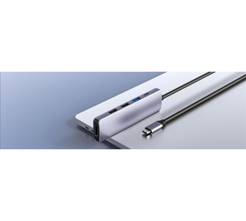 USB-концентратор Netac Hub WF13, Type-C to USB3.0+USB2.0*2+100W PD+HDMI (repl. NT08WF13-30GR)