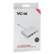 Кабель-адаптер/ Кабель-адаптер USB3.1 Type-CM-->HDMI+USB3.0+RJ45+PD charging VCOM <CU455>