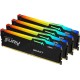 Память оперативная/ Kingston 64GB 5200MT/s DDR5 CL40 DIMM (Kit of 4) FURY Beast RGB XMP