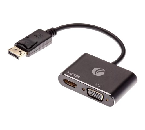 Кабель-переходник/ Кабель-переходник DisplayPort(M) ---> HDMI(F)+VGA(F)4K@30Hz VCOM Allum shell<CG640M-0.15> Кабель-переходник/ Кабель-переходник DisplayPort(M) ---> HDMI(F)+VGA(F)4K@30Hz VCOM Allum shell<CG640M-0.15>