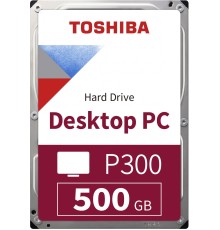 Жесткий диск/ HDD Toshiba SATA3 500Gb 7200 64Mb (P300) 1 year warranty