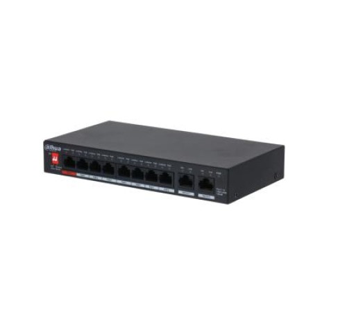 10 портовый гигабитный РОЕ-коммутатор, 10 портов x10/100/1000 Base-T (Питание PoE), Мощность PoE портов: 1 ≤60Вт, порты: 2-8≤30Вт, Всего: ≤96Вт, IEEE802.3af/IEEE802.3at/Hi-PoE, Бюджет РОЕ: 96 ВтПитание :DC 48~57В