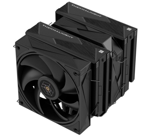 Кулер для процессора/ CPU Cooler Thermalright Royal Pretor 130 Black (4-pin PWM, 158mm, Ni/Cu, 6x6mm, 1x120+1x130mm, 80.45CFM/81.88CFM, 29.4dBA/28.3dBA, 2150PM/1750RPM, S: 1200, 1700, 1851, 2011, 2066, 115X, AM4, AM5, black) Кулер для процессора/ CPU Cooler Thermalright Royal Pretor 130 Black (4-pin PWM, 158mm, Ni/Cu, 6x6mm, 1x120+1x130mm, 80.45CFM/81.88CFM, 29.4dBA/28.3dBA, 2150PM/1750RPM, S: 1200, 1700, 1851, 2011, 2066, 115X, AM4, AM5, black)