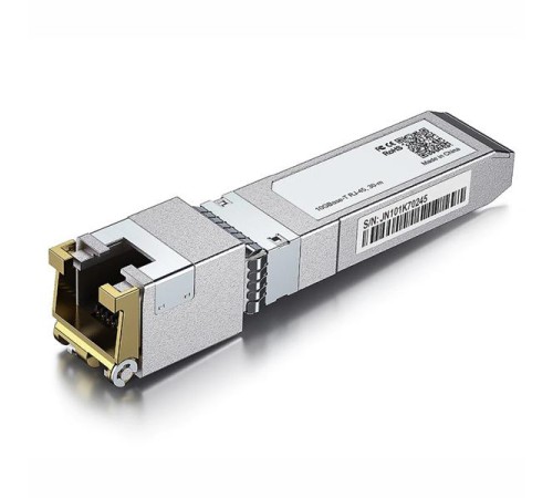 Трансивер Infortrend 10GBASE-T SFP+ to RJ-45 copper transceiver module Трансивер Infortrend 10GBASE-T SFP+ to RJ-45 copper transceiver module