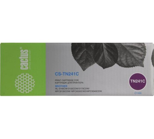 -/ Картридж лазерный Cactus CS-TN241C TN-241C голубой (1400стр.) для Brother HL-3170CDW
