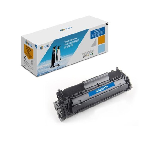 Картридж Cartridge G&G 12A для HP LJ 1010/12/15/18/20/22/3015/20/30/50/52/55/M1005/M1300/1319; Canon LBP 2900/3000/L120/L90 аналог Q2612A  гарантия 36 мес.