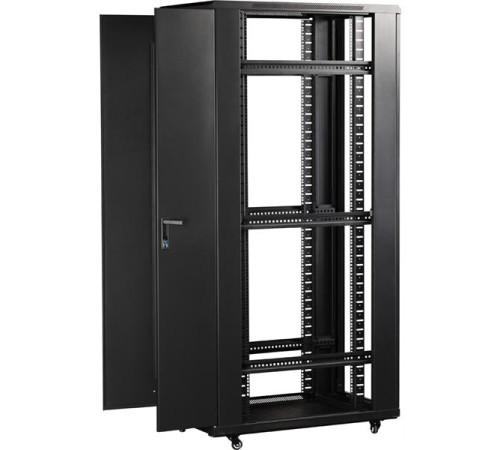 Шкаф Шкаф 19" Business, 47U 800x800, черный, передняя дв. перфорир., задняя дв. распашная перфорир. Шкаф Шкаф 19" Business, 47U 800x800, черный, передняя дв. перфорир., задняя дв. распашная перфорир.
