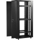 Шкаф Шкаф 19" Business, 47U 800x800, черный, передняя дв. перфорир., задняя дв. распашная перфорир.