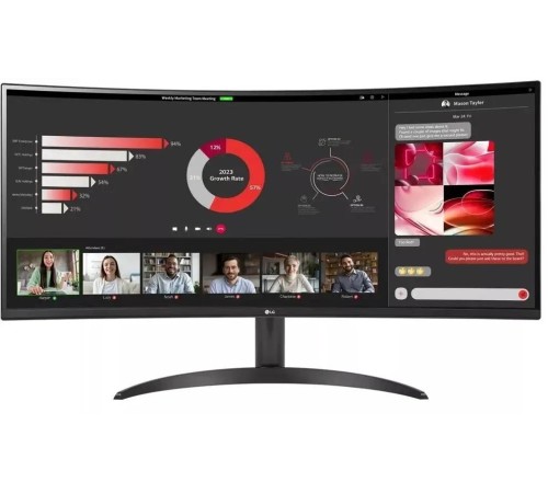 Монитор LG LCD 34WR50QK-B/ LG UltraWide 34WR50QK-B 34"Curved (1800R) VA monitor, 3440x1440, 300cd/m2, 21:9, 3000:1, 5мс (GtG), HDMIx2, DP, Headphone Out, 100Hz, 178/178, HDR 10, VESA (100x100 мм), sRGB 99%, внешний БП, Tilt, black Монитор LG LCD 34WR50QK-B/ LG UltraWide 34WR50QK-B 34"Curved (1800R) VA monitor, 3440x1440, 300cd/m2, 21:9, 3000:1, 5мс (GtG), HDMIx2, DP, Headphone Out, 100Hz, 178/178, HDR 10, VESA (100x100 мм), sRGB 99%, внешний БП, Tilt, black