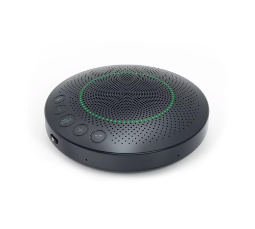 Беспроводной спикерфон/ wireless speakerphone Wireless or USB connection/6 Microphone arrays/hi-fi full band Speaker/ audio dsp/hybrid mode/3000mAh enduring battery/circle indicator light/ touch buttons for mute, vol+/-/include USB dongle