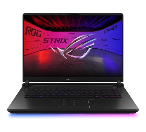 Ноутбук/ ASUS ROG Strix SCAR 16 G635LX-RW150 16"(2560x1600 miniLED (матовый, 240Hz, 3ms))/Intel Core Ultra 9 275HX(2.7Ghz)/65536Mb/1024PCISSDGb/noDVD/Ext:NVIDIA GeForce RTX 5090(24576Mb)/Cam/BT/WiFi/90WHr/war 1y/2.8kg/Off Black/DOS + NumberPad