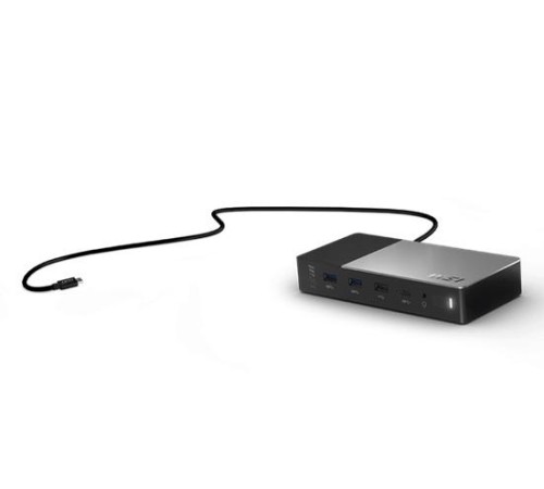 док-станция MSI USB-C Docking Station Gen 2 / 1xType-C(USB3.2Gen2/DP)/1xType-C USB3.2Gen2/2xType-A USB3.2Gen2/1xType-A USB2.0/1xHDMI2.1/1xDP/1xRJ45/1xComboJack/150W adapter