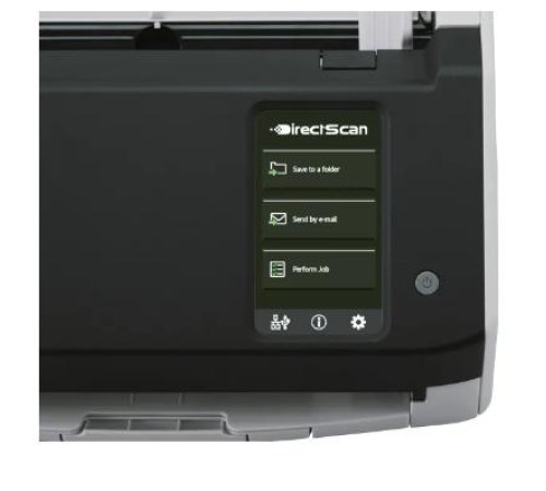 Сканер Ricoh scanner fi-8040 (Сканер уровня рабочей группы, 40 стр/мин, 80 изобр/мин, А4, двустороннее устройство АПД, USB 3.2, RJ-45, 4,3-дюймовый дисплей с сенсорным управлением) аналог Fujitsu fi-8040
