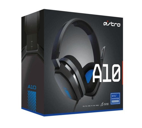 Гарнитура проводная игровая Astro Gaming A10 Headset PS4 GEN1 Grey/Blue, 3.5 MM Гарнитура проводная игровая Astro Gaming A10 Headset PS4 GEN1 Grey/Blue, 3.5 MM