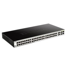 Коммутатор D-Link Управляемый L2 коммутатор, 48x1000Base-T, 4xCombo 1000Base-T/SFP, защита от статического электричества до 6 кВ, CLI