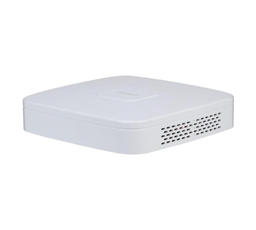 4-канальный IP-видеорегистратор с PoE 4K и H.265+ ИИ, Вх поток 80Мбит/с, H.265+ H.265 H.264+ H.264 MJPEG, разрешение записи до 12Мп, 1 SATA III до 10Тбайт, 4кн@1080p 1кн@12Мп, 1 HDMI 1 VGA, aудио 1/1, 53В(DC)