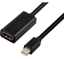 Greenconnect Адаптер-переходник Apple mini DisplayPort 20M > HDMI 19F, черный, GCR-50930