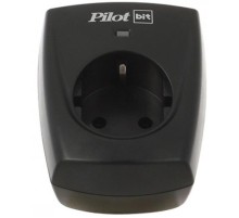 Сетевой фильтр Pilot BIT, 1 розетка, черный (16А)/ Surge Protector ZIS Pilot BIT, 1 outlet, black (16A)