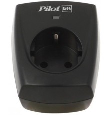 Сетевой фильтр Pilot BIT, 1 розетка, черный (16А)/ Surge Protector ZIS Pilot BIT, 1 outlet, black (16A)