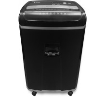 Уничтожитель документов ГЕЛЕОС УМ35-4, DIN P-4 (4 ур-нь секр.), фрагмент 3,9х30мм, 23-26 лист (70г/м2), CD/пл.карты/скрепки/скобы, 35 литров