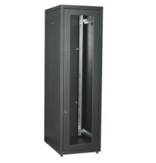 ITK LINEA E 42U 600х800мм стекл. пер. дв. задн. метал. чер.