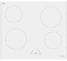 Встраиваемая варочная панель Korting/ Электрическая,  Стеклокерамика, ширина 60см, сенсорное управление,  4 зоны нагрева, таймер, LED индикация для каждой зоны, индикация остаточного тепла, автоматическое отключение, функция "Защита детей",  цве