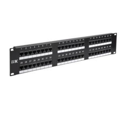 2U патч-панель кат.6 UTP, 48 портов (IDC Dual)
