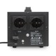 Стабилизатор POWERMAN AVS 500D, черный, ступенчатый регулятор, цифровые индикаторы уровней напряжения, 500ВА, 140-260В, максимальный входной ток 5А, 2 евророзетки, IP-20, напольный, 200мм х 150мм х 140мм, 2,3 кг./ Stabilizer POWERMAN AVS 500D, black, ste